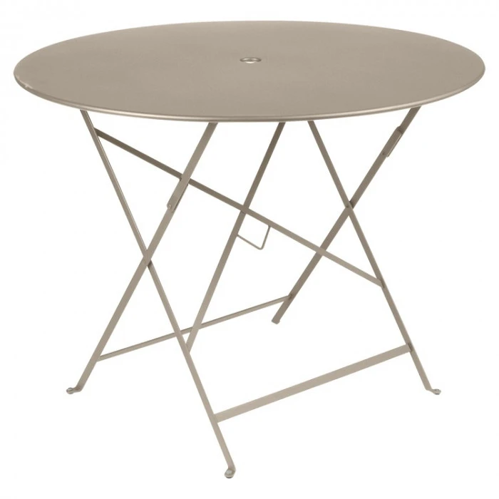 Table De Jardin 4 Personnes FERMOB Bistro Ø 96 Cm - Muscade 1 Table De Jardin 4 Personnes FERMOB Bistro Ø 96 Cm - Muscade