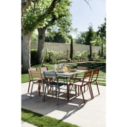 Table De Jardin 8 Personnes FERMOB Cargo 128 X 128 Cm - Muscade 9 Table De Jardin 8 Personnes FERMOB Cargo 128 X 128 Cm - Muscade -Mobilier De Jardin 024114 table jardin fermob cargo 128 128 cm muscade ambiance 4