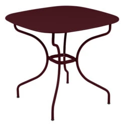 Table De Jardin 4 Personnes FERMOB Opéra + 82 X 82 Cm - Cerise Noire