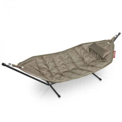 Hamac Fatboy Headdemock Deluxe Cadre Noir + Coussin - Taupe