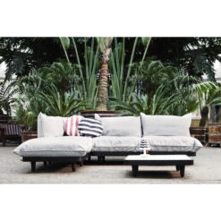 Canapé Modulable En L Fatboy Paletti - Gris Roche -Mobilier De Jardin 104441 module fauteuil canape fatboy paletti brume ambiance 2 2 1