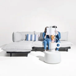 Lampe Fatboy Flamtastique - Gris Clair -Mobilier De Jardin 104684 lampe huile fatboy flamtastique gris clair paletti