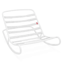 Pack Rocking Chair Rock'n'Roll Gris Clair + Pouf Original Outdoor Gris Orage Fatboy -Mobilier De Jardin 104915 rocking chair fatboy rocknroll gris clair 1