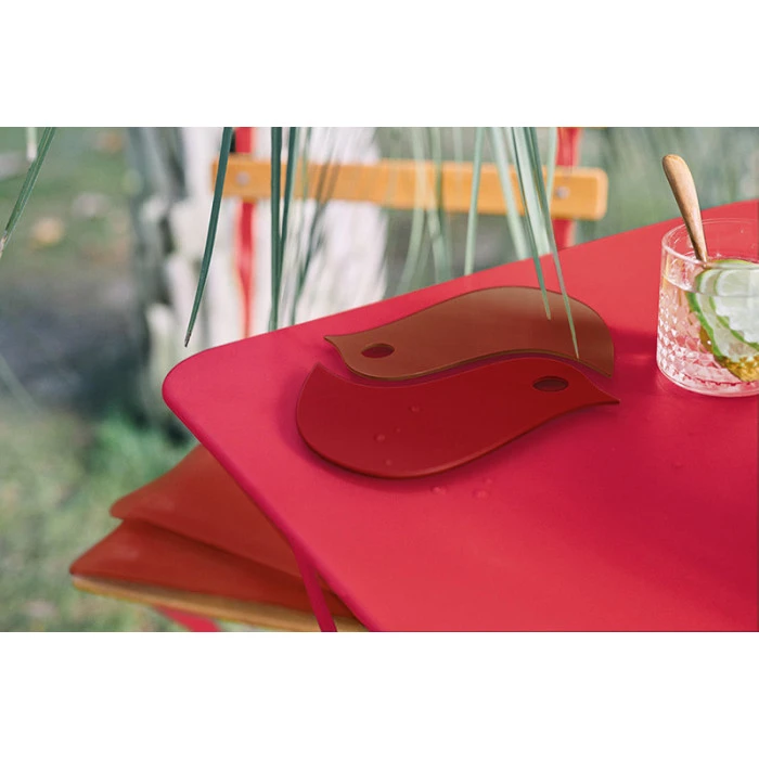 Dessous De Plat FERMOB Oiseaux - Rouge Ocre / Piment 3 Dessous De Plat FERMOB Oiseaux - Rouge Ocre / Piment â Image 3