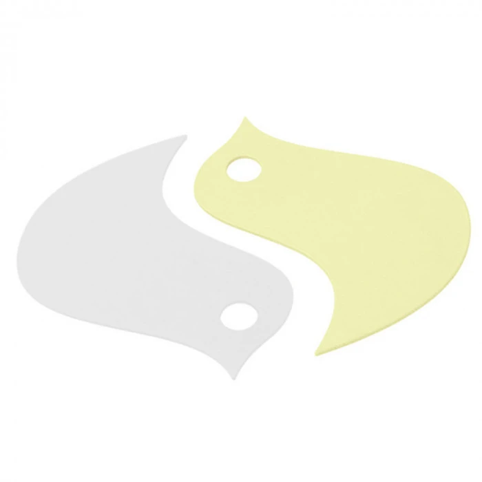 Dessous De Plat FERMOB Oiseaux - Citron Givré / Blanc Coton 1 Dessous De Plat FERMOB Oiseaux - Citron Givré / Blanc Coton