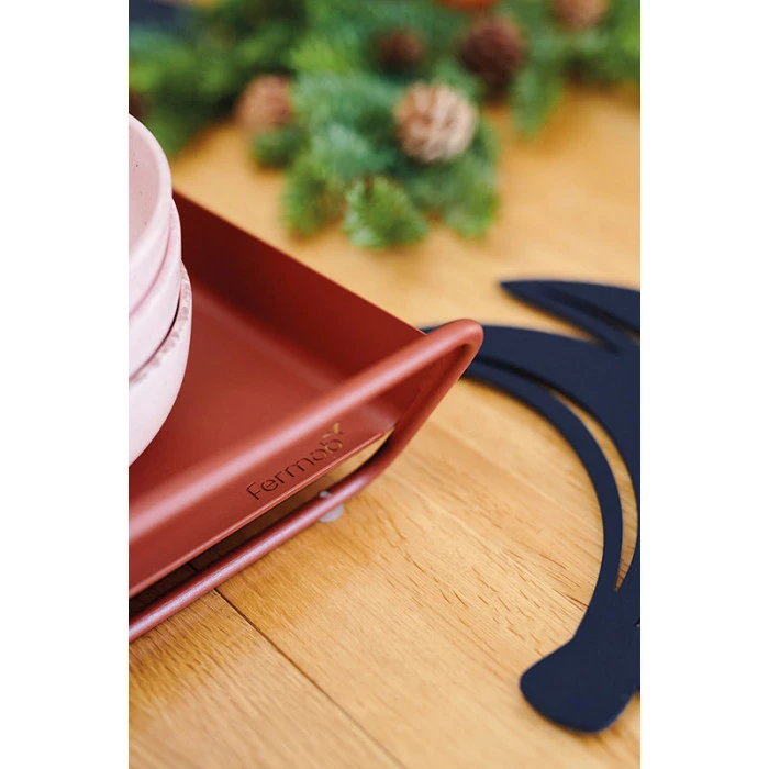 Plateau Alto FERMOB 53 X 38,5 Cm - Ocre Rouge 2 Plateau Alto FERMOB 53 X 38,5 Cm - Ocre Rouge – Image 2