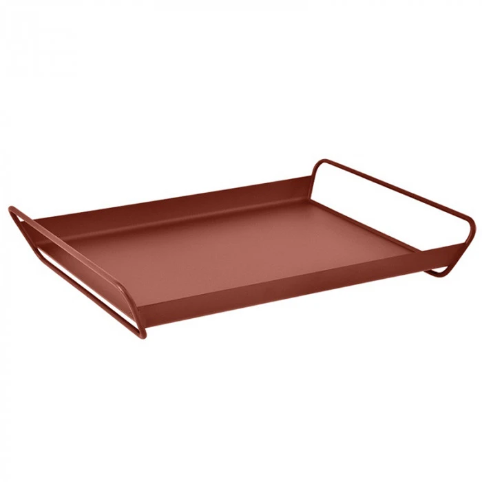 Plateau Alto FERMOB 53 X 38,5 Cm - Ocre Rouge 1 Plateau Alto FERMOB 53 X 38,5 Cm - Ocre Rouge