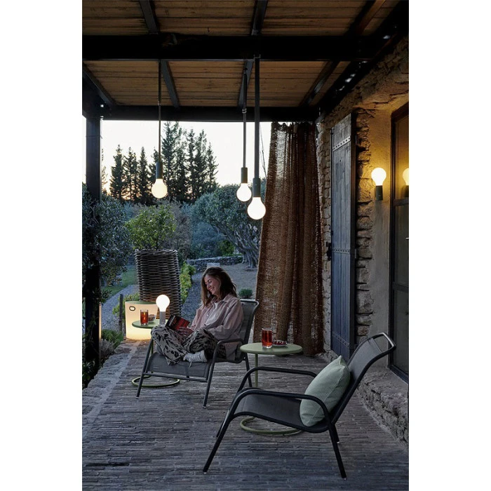 Lampe De Jardin FERMOB Aplô H 24 Cm - Gris Argile 2 Lampe De Jardin FERMOB Aplô H 24 Cm - Gris Argile – Image 2