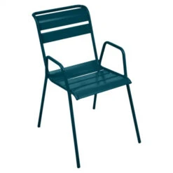 Fauteuil De Jardin Empilable FERMOB Monceau - Bleu Acapulco