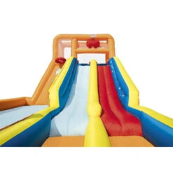 Bestway Méga Aire De Jeux Gonflable Hurricane Tunnel Blast - 2 Toboggans -Mobilier De Jardin 53305 raviday aire jeux bestway tsunami waves h2o go 4