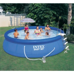 Kit Piscine Autoportée Intex Easy Set 4,57 X 1,07 M -Mobilier De Jardin 56409fr with bkg
