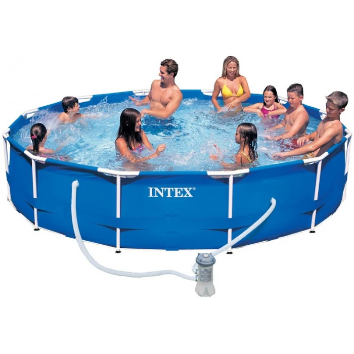 Piscine Tubulaire Intex Metal Frame 3.66 X 0.76 M + épurateur 1,7 M3/h 2 Piscine Tubulaire Intex Metal Frame 3.66 X 0.76 M + épurateur 1,7 M3/h – Image 2