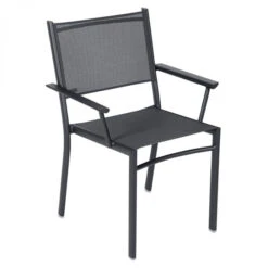 Fauteuil De Jardin Empilable FERMOB Costa - Carbone