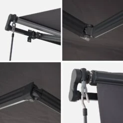 Store Banne Manuel 4x2,5m Couleur : Gris -Mobilier De Jardin AWM4X25KDGY 04