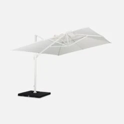 Parasol Déporté Rectangulaire 3x4 M -Mobilier De Jardin HU3X4WH 02