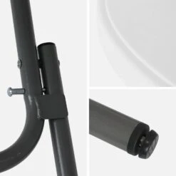 Table Mange Debout Pliable Avec Housse De Protection (lot De 2) Couleur : Noir -Mobilier De Jardin RECPL80X2BKCOV 03