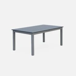Table De Jardin Extensible Aluminium 8 Places Couleur : Gris 8 Table De Jardin Extensible Aluminium 8 Places Couleur : Gris -Mobilier De Jardin XTSAF245TBLAT 03