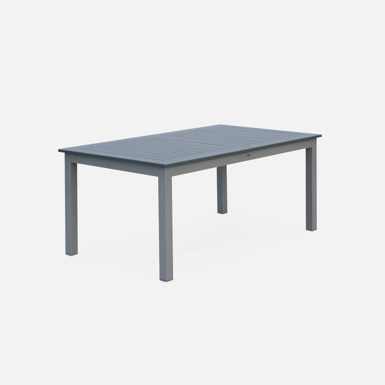 Table De Jardin Extensible Aluminium 8 Places Couleur : Gris 4 Table De Jardin Extensible Aluminium 8 Places Couleur : Gris – Image 4