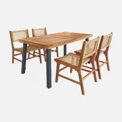 Table Intérieur / Extérieur Bois Et Métal 6 Places -Mobilier De Jardin ac150kdattk a44b8c7e4b4dc3fb0e44b16f57859cc5