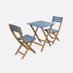 Table De Jardin Pliable Bois, 2 Chaises Couleur : Bleu 11 Table De Jardin Pliable Bois, 2 Chaises Couleur : Bleu -Mobilier De Jardin acbs60s2ob 1d38e5d1ae1e1e3b1eedce62313d857a