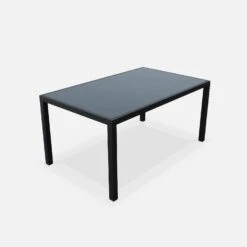 Table De Jardin Aluminium Et Textilène, 6 Chaises Empilables Couleur : Anthracite / Gris -Mobilier De Jardin af150r6at 942ea347b0fee3be8b1dd18c951dddd5