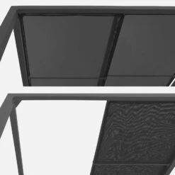 Lit De Jardin Aluminium, 2 Matelas Inclinables, Toit Avec Panneaux Amovibles Couleur : Anthracite / Anthracite -Mobilier De Jardin afsunbedat e14ccfd1f13d44953ad1cbac42c639c9