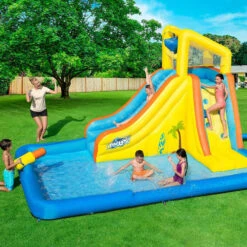 Aire De Jeux Avec Toboggan, Pataugeoire Et Canon à Eau Bestway Beachfront Bonanza -Mobilier De Jardin aire jeu bestway beachfront bonanza 53349 1