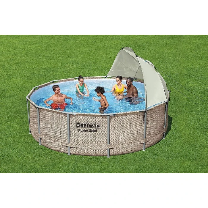 Auvent Pour Piscine Tubulaire Bestway Ø 3,05 à 5,49 M 4 Auvent Pour Piscine Tubulaire Bestway Ø 3,05 à 5,49 M – Image 4