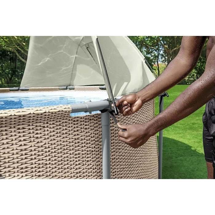 Auvent Pour Piscine Tubulaire Bestway Ø 3,05 à 5,49 M 6 Auvent Pour Piscine Tubulaire Bestway Ø 3,05 à 5,49 M – Image 6