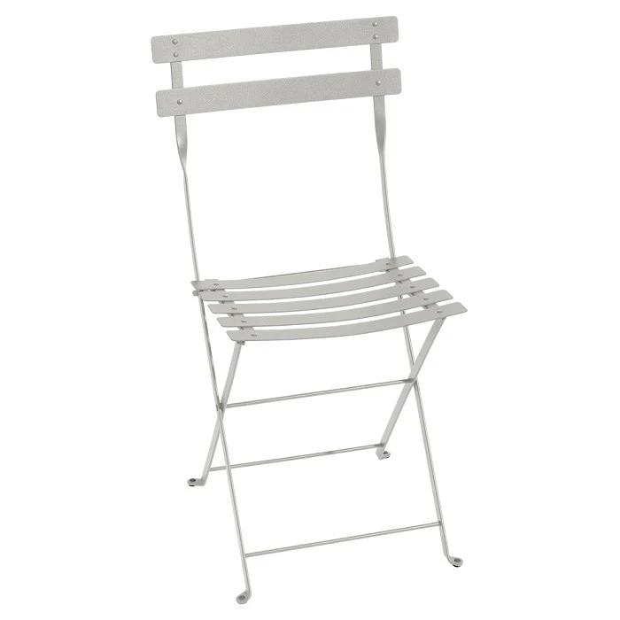 Chaise De Jardin Pliante FERMOB Bistro Métal - Gris Argile 1 Chaise De Jardin Pliante FERMOB Bistro Métal - Gris Argile