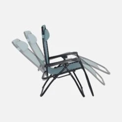 Fauteuil Relax Pliable Multi Positions Textilène (lot De 2) Couleur : Émeraude -Mobilier De Jardin campchrx2em ec721e915241108cc5020cb7f29e63d5