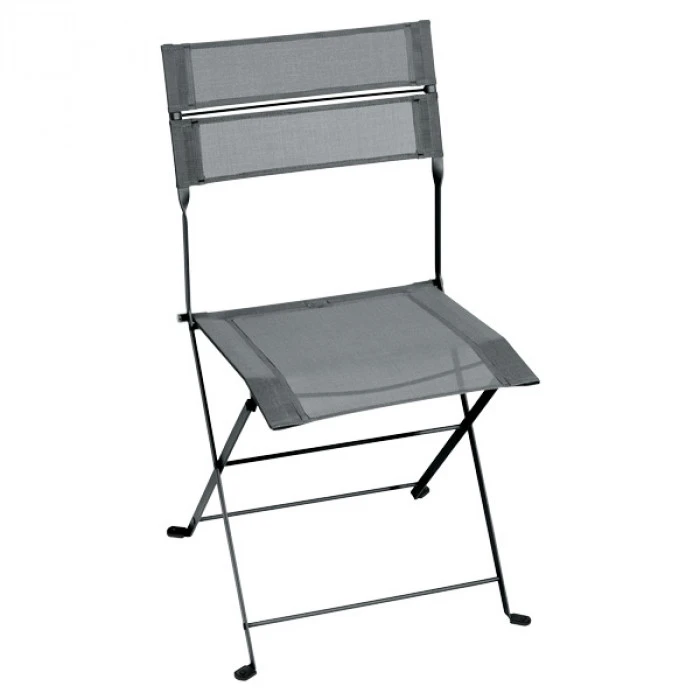 Chaise De Jardin Pliante FERMOB Latitude - Gris Orage 1 Chaise De Jardin Pliante FERMOB Latitude - Gris Orage
