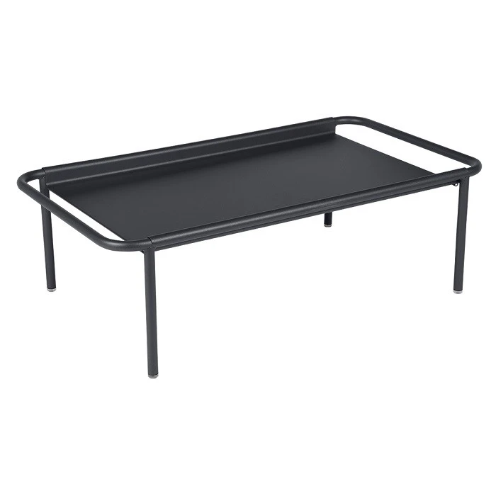 Table Basse De Jardin FERMOB Coolside - Carbone 1 Table Basse De Jardin FERMOB Coolside - Carbone