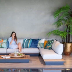 Coussin Décoration MADISON Triangle Green -Mobilier De Jardin coussin deco triangle vert madison