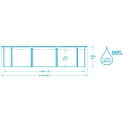 Piscine En Acier Bestway Hydrium - 4,60 X 1,20 M -Mobilier De Jardin dimensions piscine tubulaire bestway hydrium 460 x 120 cm 1 1
