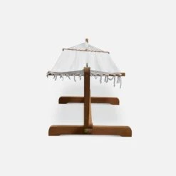 Hamac Sur Pieds En Bois, Toile En Coton Couleur : Blanc -Mobilier De Jardin echammocknat 6142eb664773021e9b5db2dc88939ddb