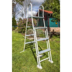 GRE Piscine Ronde Acier Gré Fidji - 3 X 1,22 M -Mobilier De Jardin echelle piscine gre 24