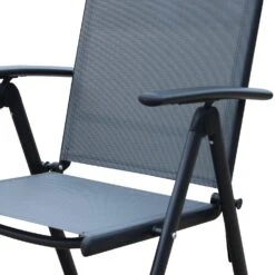Lot De 4 Fauteuils De Jardin En Textilènes - Naevia 8 Lot De 4 Fauteuils De Jardin En Textilènes - Naevia -Mobilier De Jardin ensemble de 4 fauteuils multi positions en aluminium anthracite et textilene gris acb84b1a4b97673166ccd11396964996