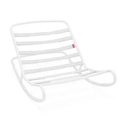 Pack Rocking Chair Rock'n'Roll Gris Clair + Pouf Original Outdoor Écume Fatboy -Mobilier De Jardin fatboy rock n roll light grey packshot 01 104915 min