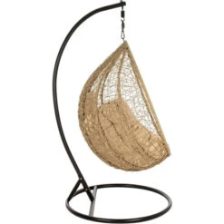Fauteuil Œuf Suspendu Bizzotto Amirantes - Naturel -Mobilier De Jardin fauteuil bizzotto amirantes oeuf naturel 6