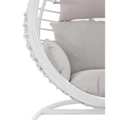 Fauteuil Œuf Suspendu Bizzotto Torres - Blanc -Mobilier De Jardin fauteuil bizzotto torres blanc 5