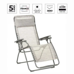 Fauteuil Relax Pliant LAFUMA Futura Velio Néo - Ipanema -Mobilier De Jardin fauteuil relax pliant lafuma futura velio neo ipanema
