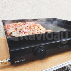 Plancha à Gaz Forge Adour BASE 60 Acier Peint -Mobilier De Jardin forge adour base 60 g cuisson 3