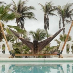 Toile De Hamac Polycoton 240 X 160 Cm Couleur : Marron