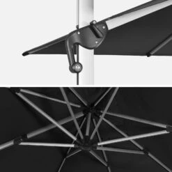 Parasol Déporté Carré 4x4m Couleur : Anthracite 8 Parasol Déporté Carré 4x4m Couleur : Anthracite -Mobilier De Jardin hdu4x4dkgy 63dd8aaaa25d74a068d694e1da4efbc9