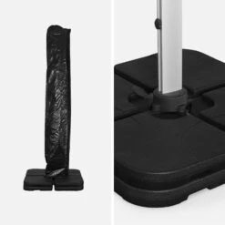 Parasol Déporté Carré 4x4m Couleur : Anthracite 9 Parasol Déporté Carré 4x4m Couleur : Anthracite -Mobilier De Jardin hdu4x4dkgy ae21fc853dd508055ef25f68f36c7c5a