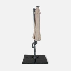 Parasol LED Déporté Rond 3m -Mobilier De Jardin hufibled300bg 16e08e41c45f76c716242c08dfad1fce