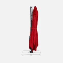 Parasol Déporté Rectangulaire 3x4m + Dalles à Lester 50x50cm Couleur : Rouge -Mobilier De Jardin hukd3x4basered b6c28d7caf73196f564c9228bcdc4071
