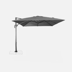 Parasol Déporté Rectangulaire 3x4m Couleur : Gris 12 Parasol Déporté Rectangulaire 3x4m Couleur : Gris -Mobilier De Jardin hukd3x4gy b3d16cd340738b535964cd9ec6a9a973