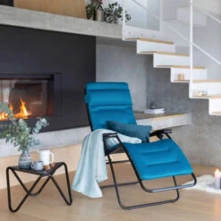 Fauteuil Relax Pliant LAFUMA RSX Clip AirComfort - Coral Blue -Mobilier De Jardin lfm2038.6893 fauteuil relax pliant lafuma rsx clip aircomfort coral blue ambiance 2